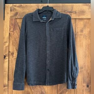 Prana Dark Gray Long Sleeve Shirt Mens‎ Small